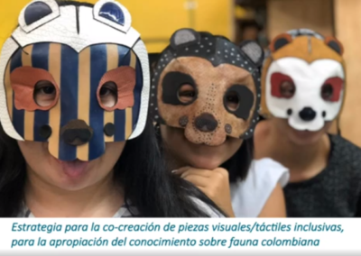 Laura L. Serrano B. Estrategia para la co-creación de piezas visuales/táctiles inclusivas, para la apropiación del conocimiento sobre fauna colombiana