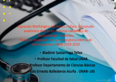 Bladimir Saldarriaga T. Características morfológicas del tronco celiaco. Un estudio en una muestra de individuos mestizos precedentes de Bucaramanga.