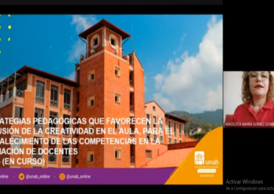 Angelica M. Gómez G. Estrategias pedagógicas que favorecen la inclusión de la creatividad en el aula, para el fortalecimiento de las competencias en la formación de docentes.